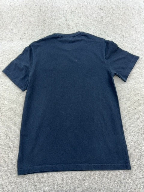 Lacoste Men's Navy Cotton Short Sleeve T-Shirt S Regular Fit Croc Embroidered