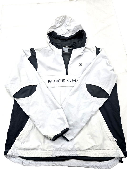 Nike Men's Multicolor Jacket – Size L, Colorblock, Hooded