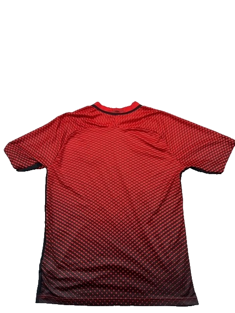 Nike Men's M Red Football Jersey Dri-FIT Short Sleeve Geometric