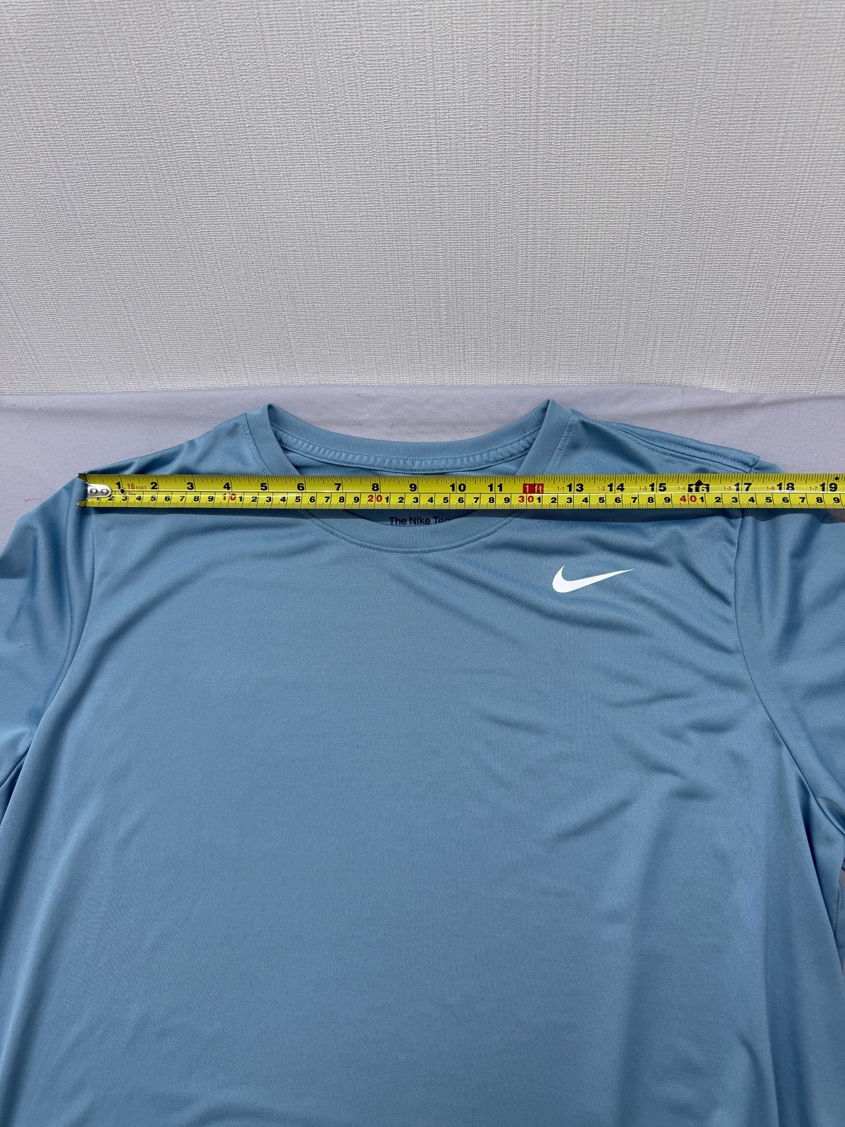 Nike Dri-FIT Men's Fitness Tee XXL Light Blue Swoosh