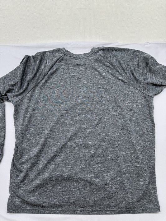 Nike Men's Gray T-Shirt – Size XL, Long Sleeve