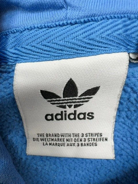 Adidas Men's Blue 3-Stripes Fleece Pullover Hoodie XL Regular