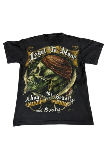 Rock Chang Skull Graphic T-Shirt Black Size S 100% Cotton Made in Thailand