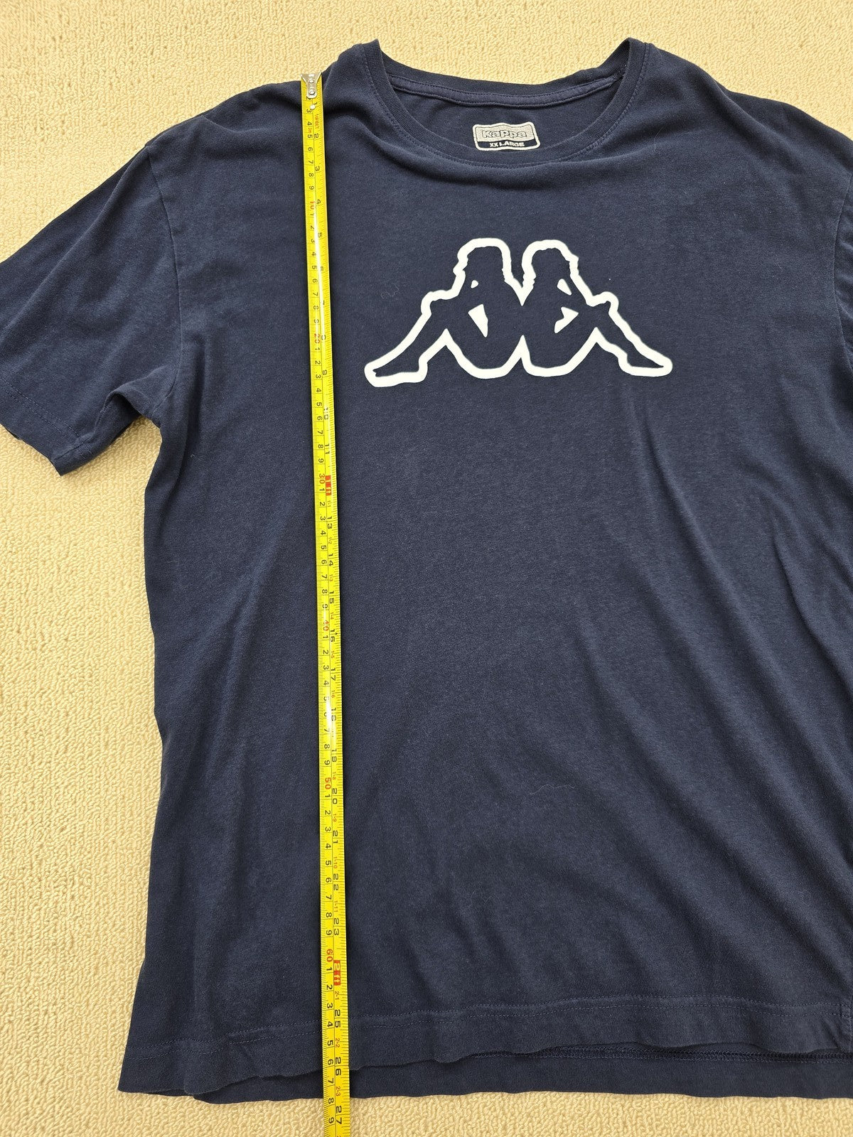Kappa Men's Navy XXL Short Sleeve Crewneck Logo T-Shirt Regular