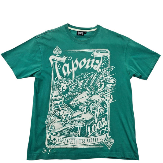 Tapout Men's Green MMA Graphic Print T-Shirt Size L Vintage