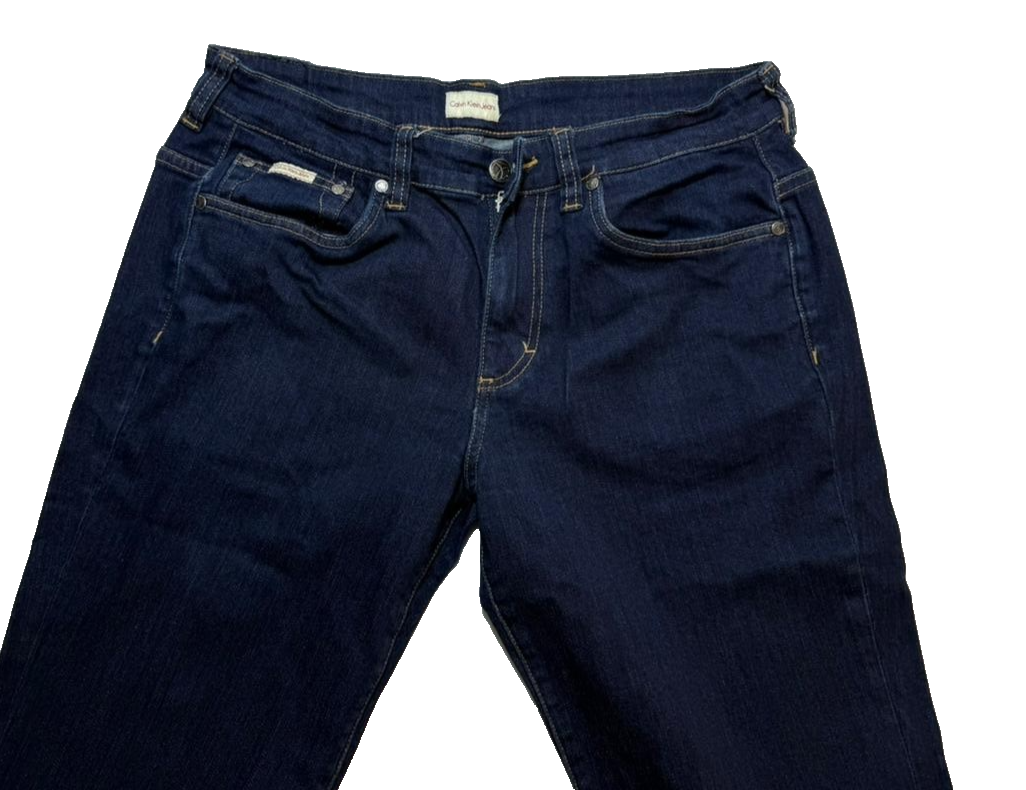 Calvin Klein Women's Straight Denim Jeans Size 33 Classic Fit