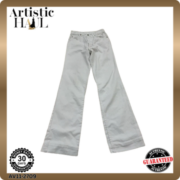 Levi's Women's White Flare Jeans Size 32x36 High Rise USA