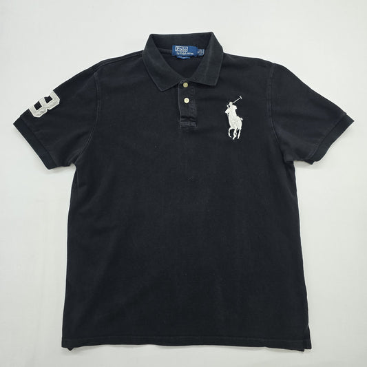 Polo Ralph Lauren Men's Black Polo Shirt – Size L, Regular Fit, Logo