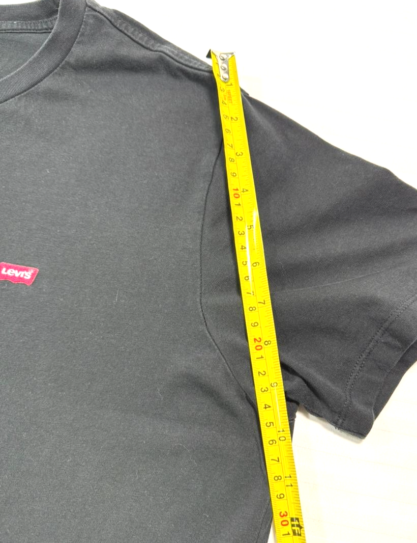 Levi'S Men's Original Logo T-Shirt In Black Cotton - Size L