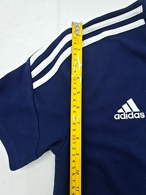 Adidas Men's Navy S Polo Shirt Short Sleeve Recycled Sports Logo