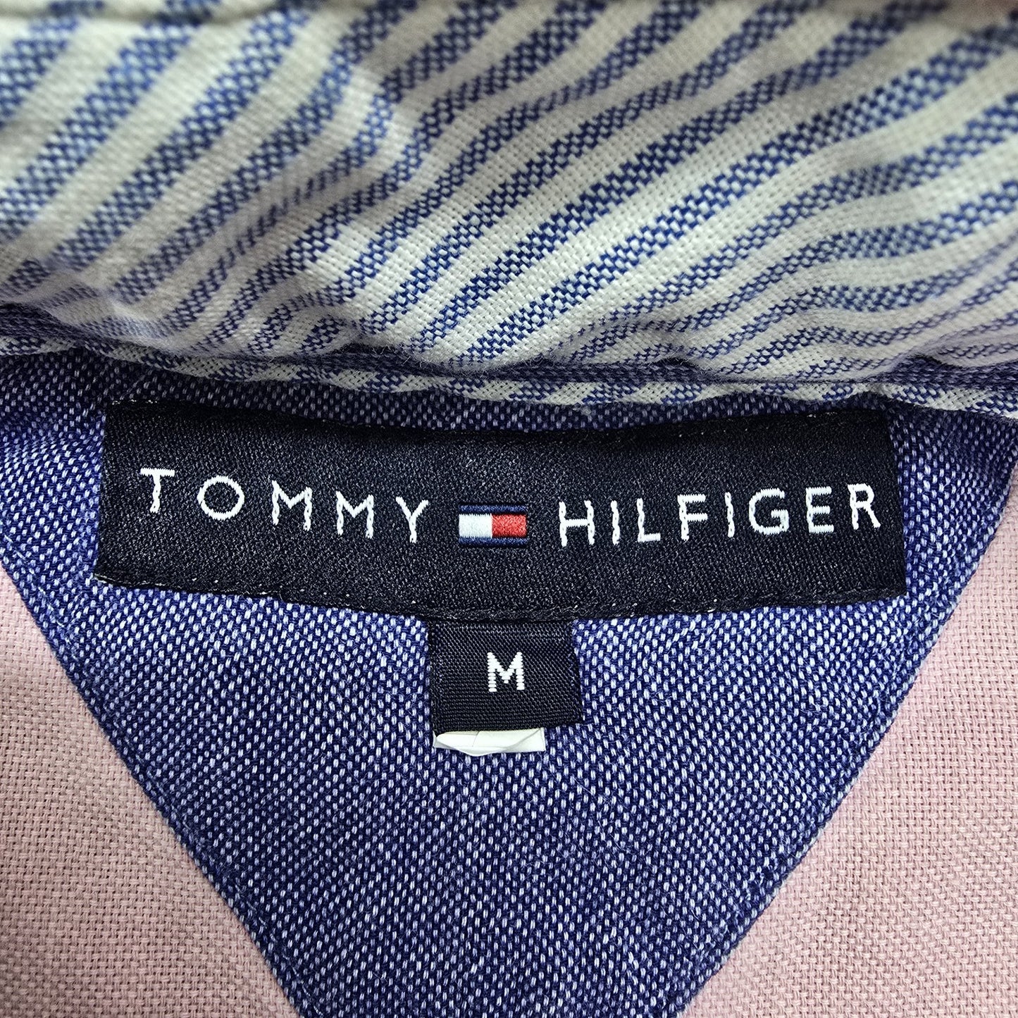 Tommy Hilfiger Men's Pink Cotton Button-Down Shirt Size M