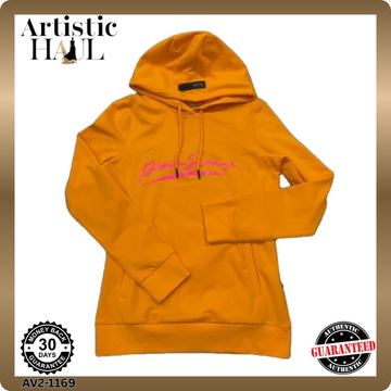 Plein Sport Orange Flu Hoodie S Long Sleeve Unisex NWT
