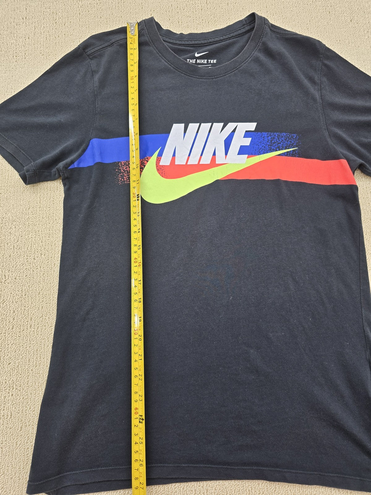 Nike Men's Black Athletic Fit S Short Sleeve 100% Cotton T-Shirt