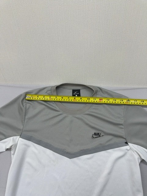 Nike Men's L Grey/White Dri-FIT Color Block T-Shirt