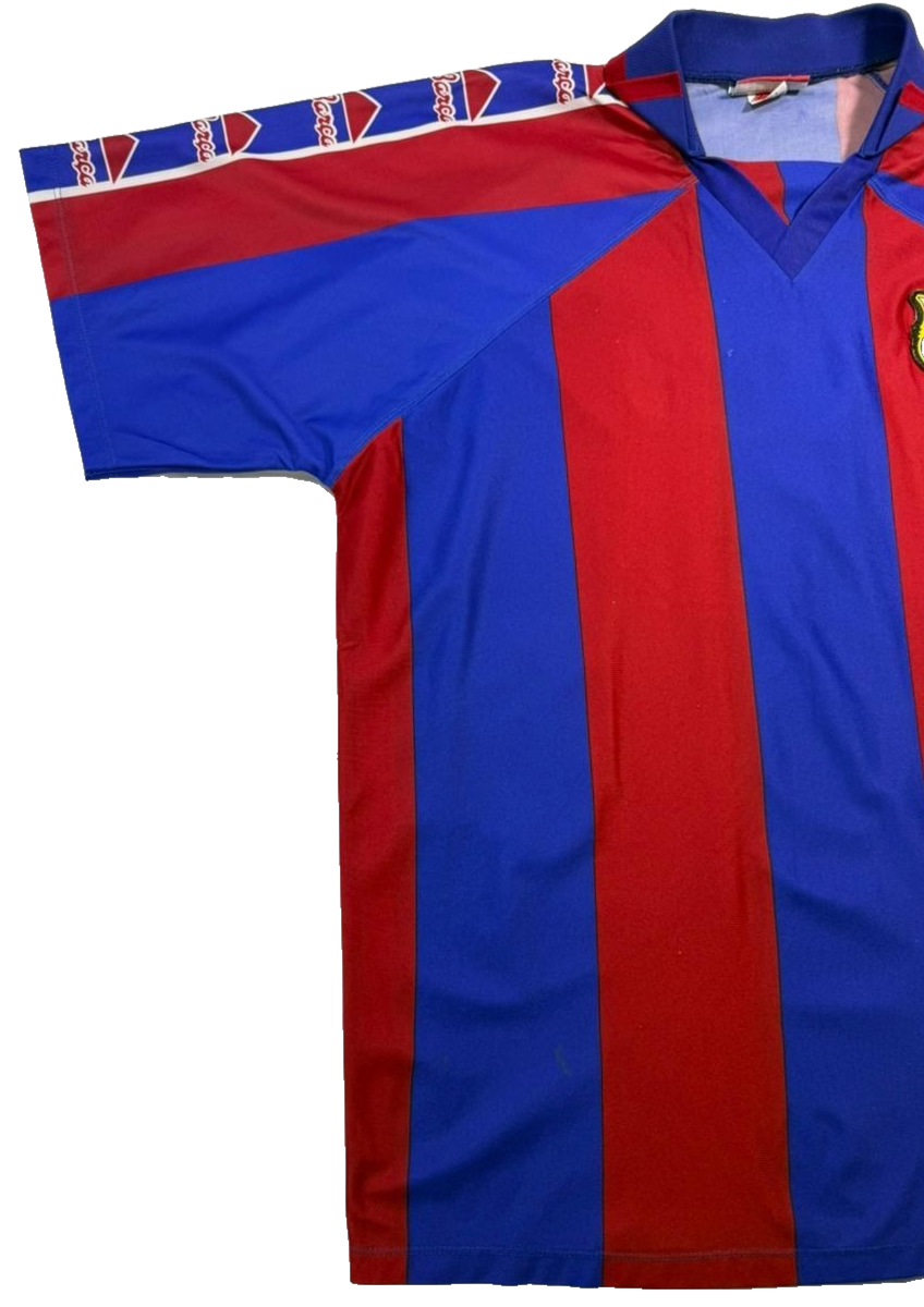 Fc Barcelona Vintage 90S Giovanni #10 Blaugrana Home Jersey Red Blue Striped XL