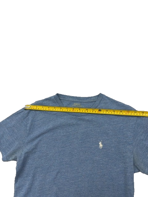 Polo Ralph Lauren Men's XS Blue Cotton Crewneck Logo T-Shirt