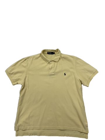 Polo Ralph Lauren Men's XL Yellow Short Sleeve Cotton Polo Shirt