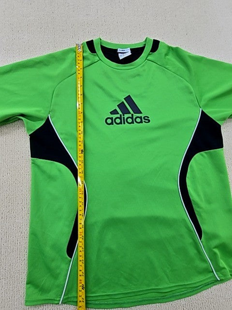 Adidas Men's Green Climacool Jersey L Short Sleeve Crewneck