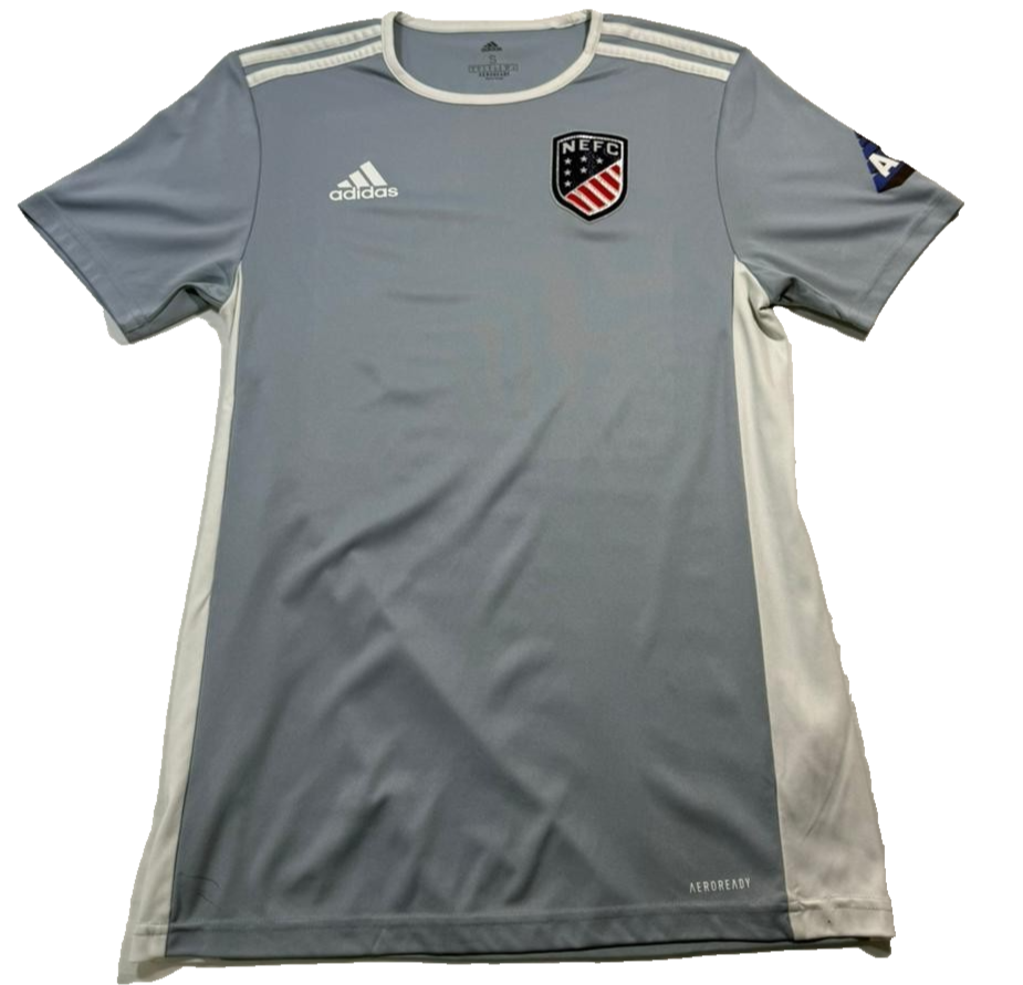 Adidas Men's Grey Aeroready Nefc Soccer Jersey Lacroix Graphics Size S