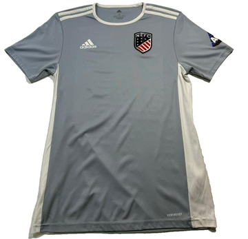 Adidas Men's Grey Aeroready Nefc Soccer Jersey Lacroix Graphics Size S