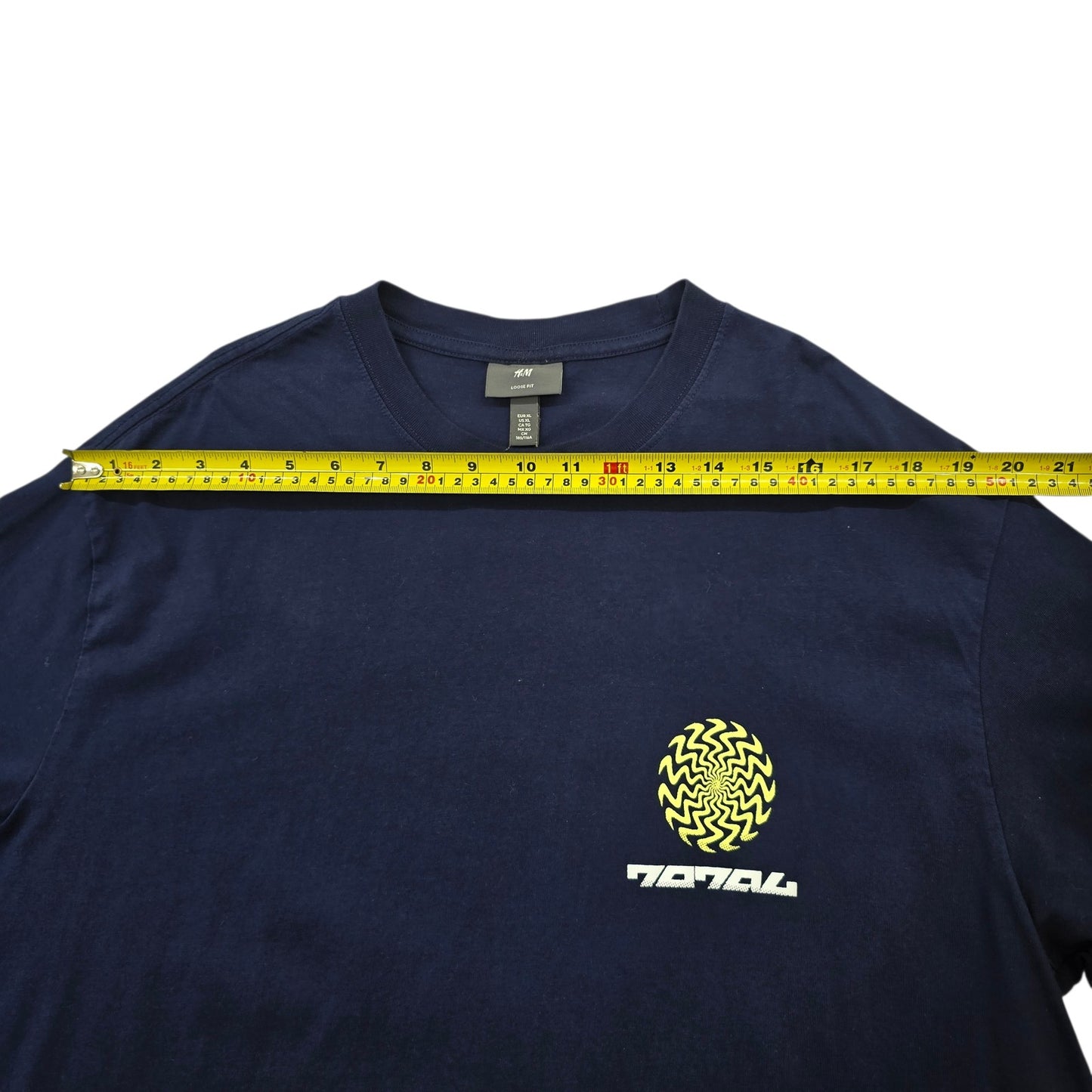 H&M Men Navy T-Shirt size XL product image 5