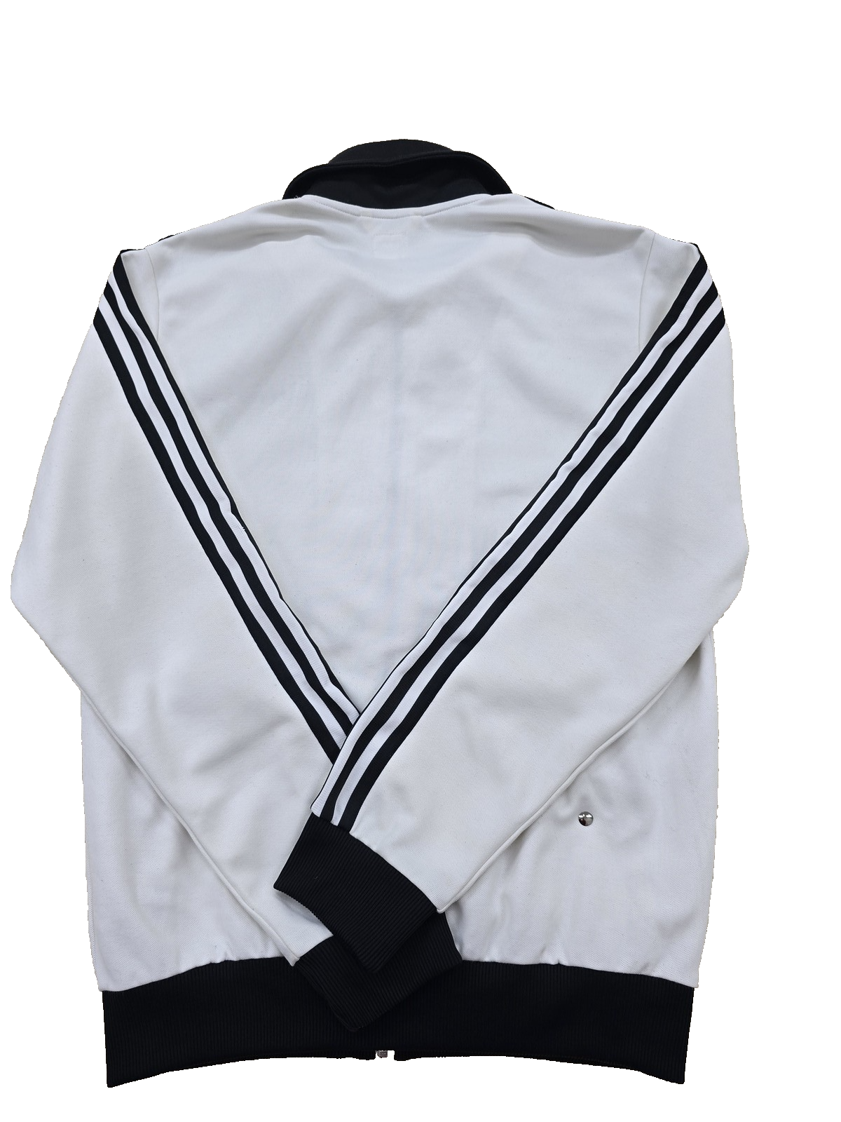 Adidas Men's White/Black Track Jacket Full Zip Long Sleeve Size M