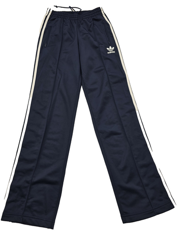 Adidas Men's Navy Track Pants L Tapered Zip Pockets Drawstring