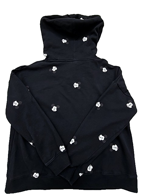 Disney Mickey Mouse Black Fleece Hoodie Size M Unisex Adult
