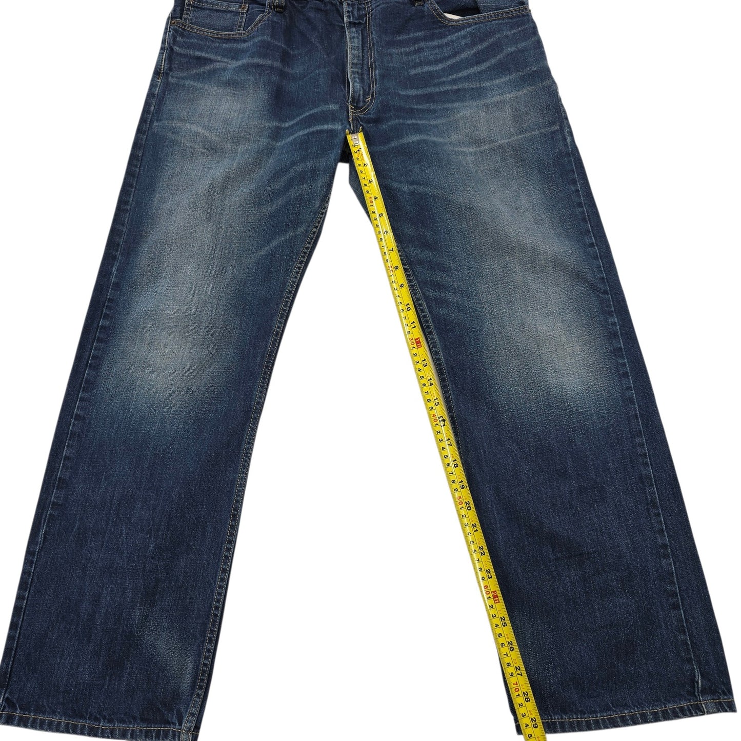 Levi's Men's Dark Blue 505 Straight Jeans 36x30