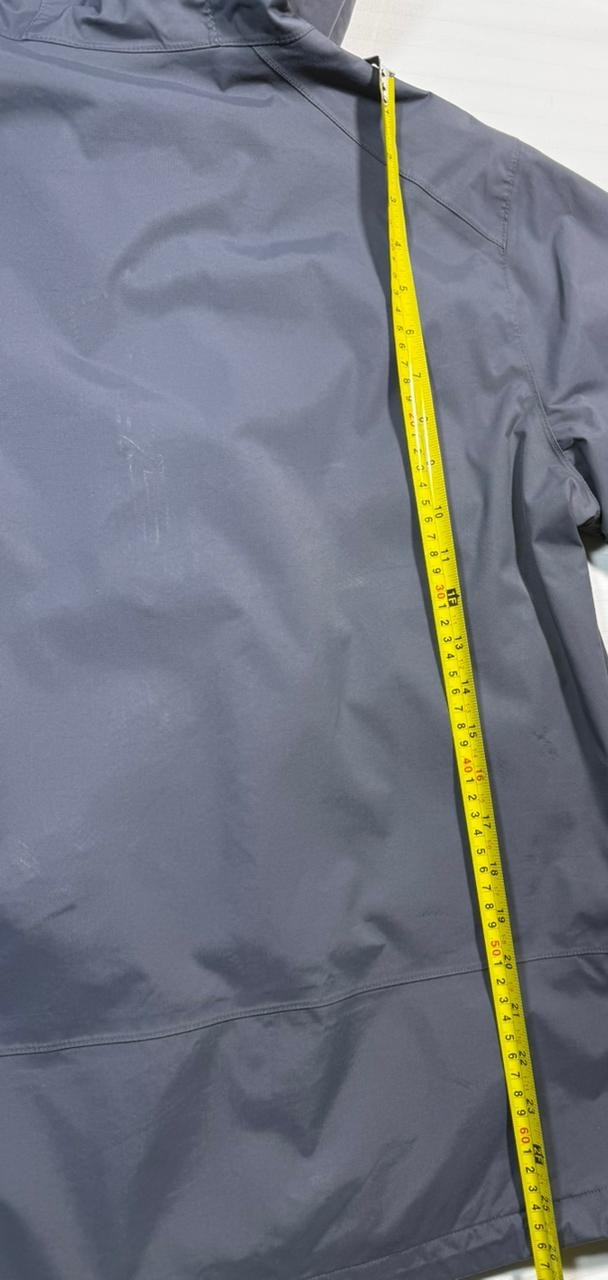 Jack Wolfskin Men's Gray Hooded Outdoor Waterproof Jacket Size S