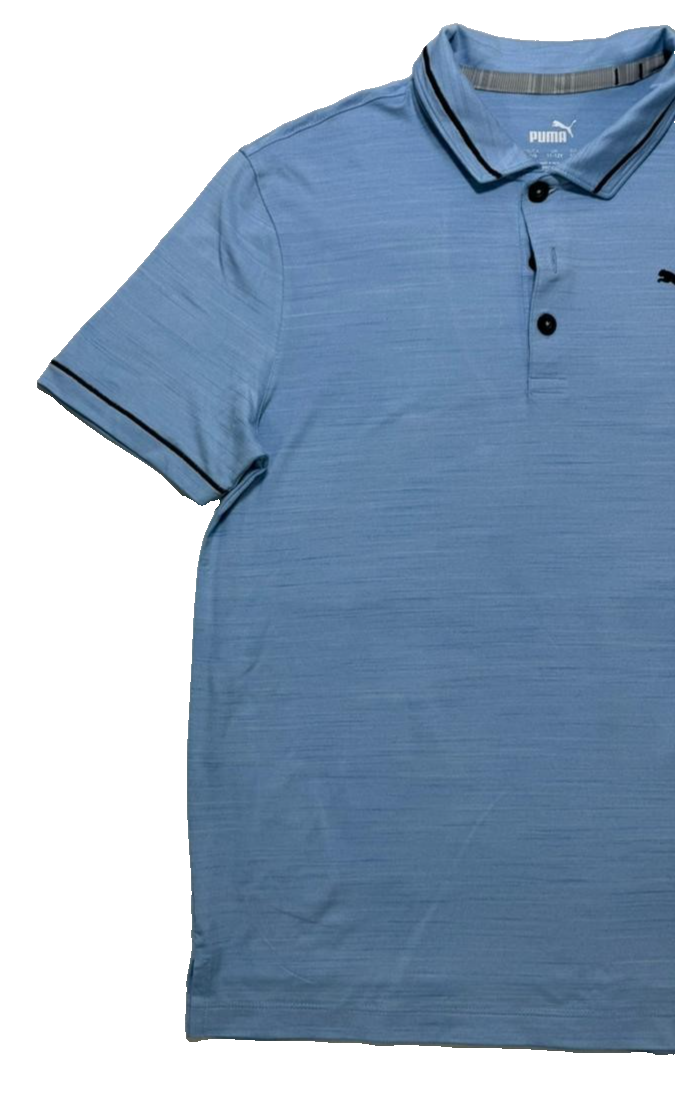 Puma Golf Men's Standard Cloudspun Monarch Polo, Placid Blue - Size M