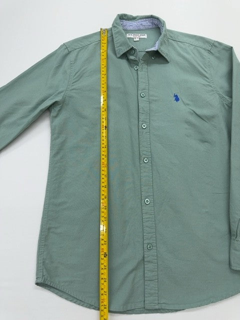 U.S. Polo Assn Boys Green Polo Shirt size L product image 5