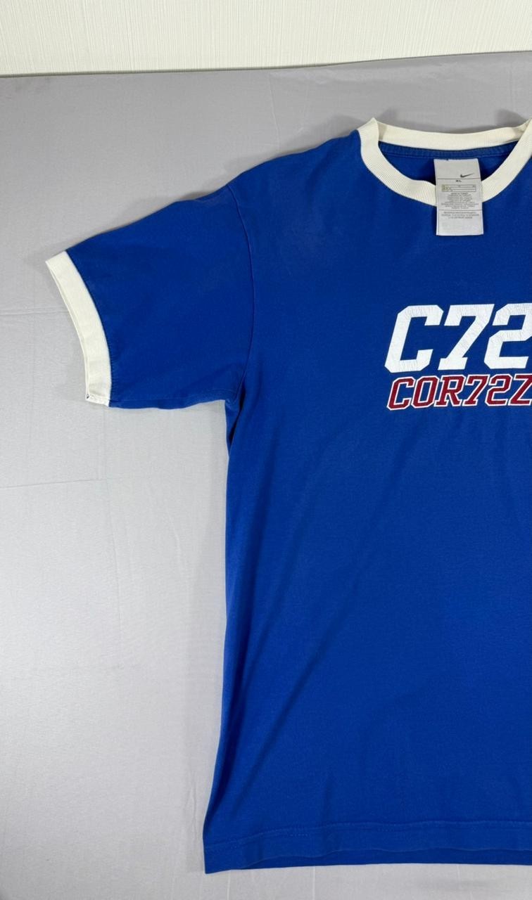Nike Men's Blue Graphic T-Shirt Size XL C72 COR72Z Crew Neck
