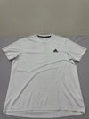 Adidas Men's White T-Shirt – Size XL, Short Sleeve, Crew Neck – Ref 86AFA