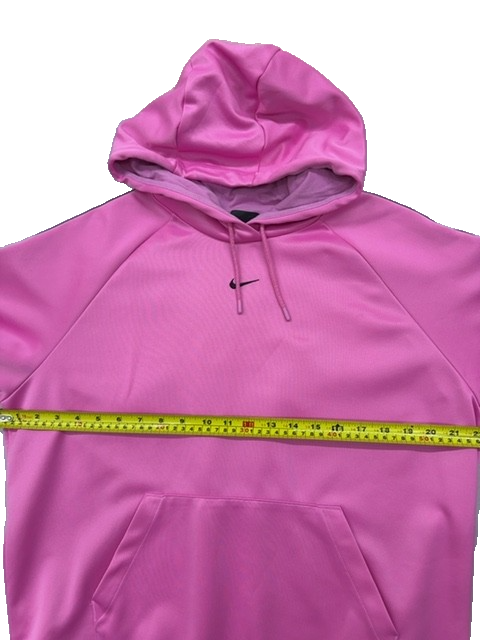 Nike Men's Pink Raglan Stripe Hoodie Size M Long Sleeve