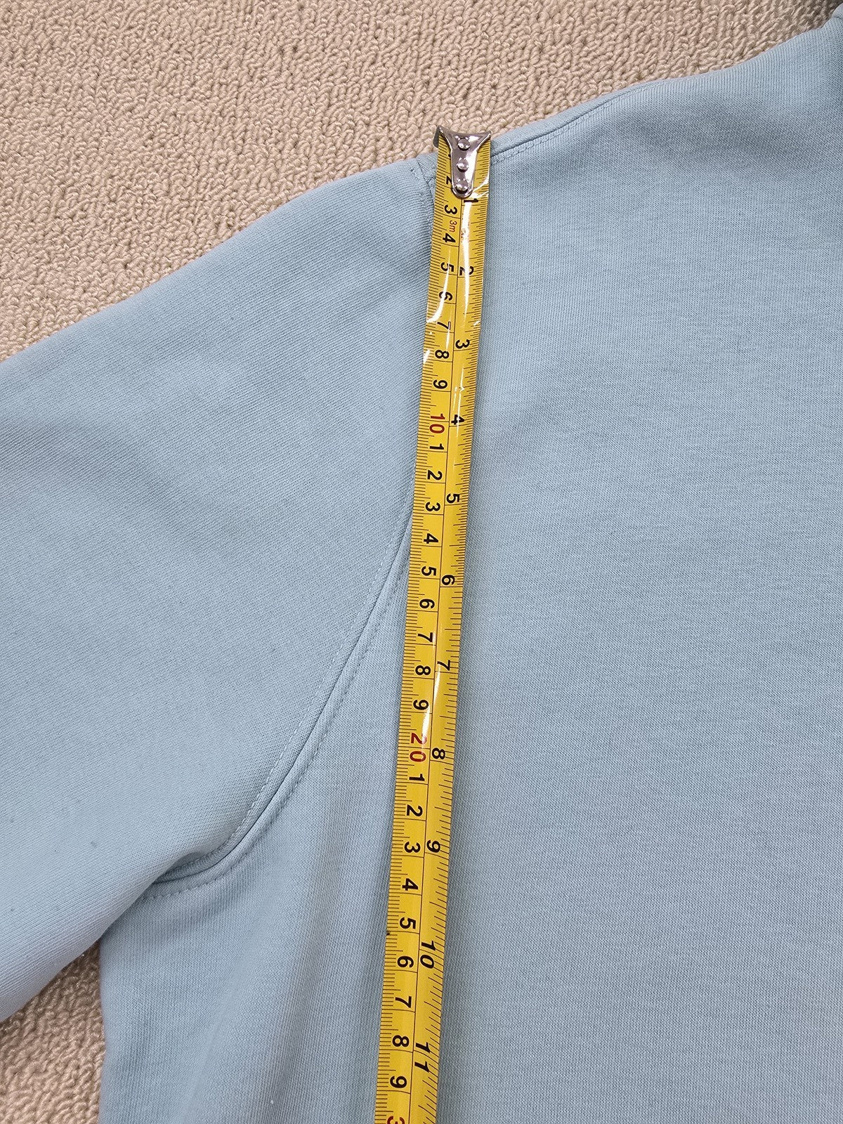 Dickies Men's XL Light Blue Pullover Fleece Hoodie Long Sleeve