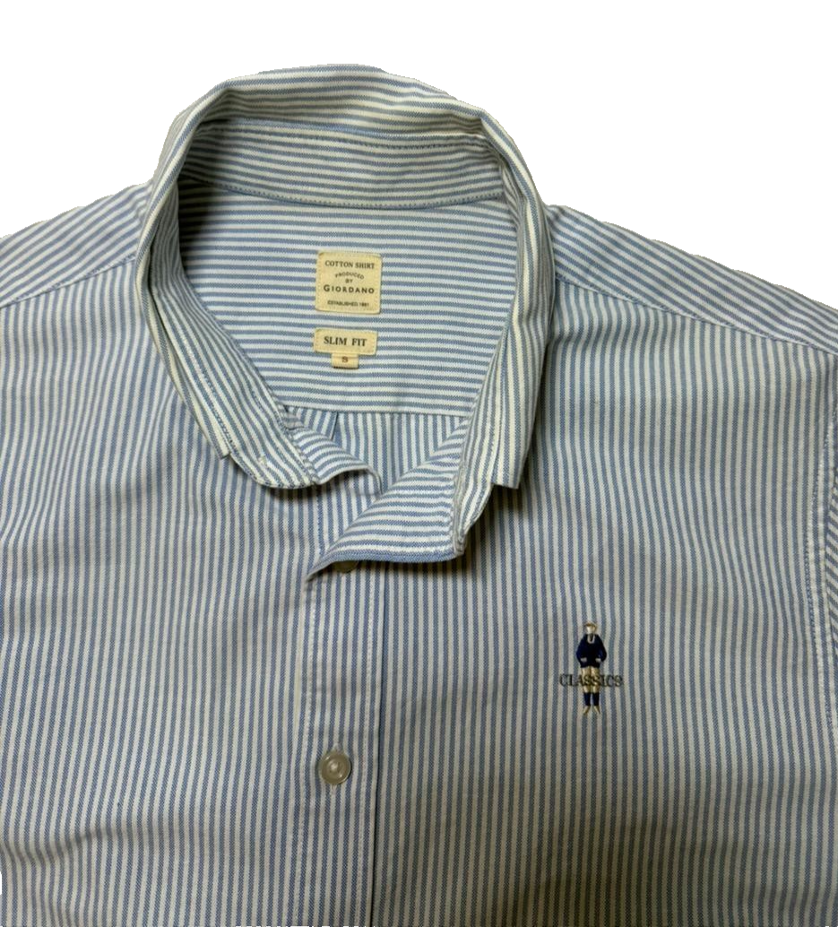 Giordano Slim Fit Classics Shirt Long-Sleeved | Size: S