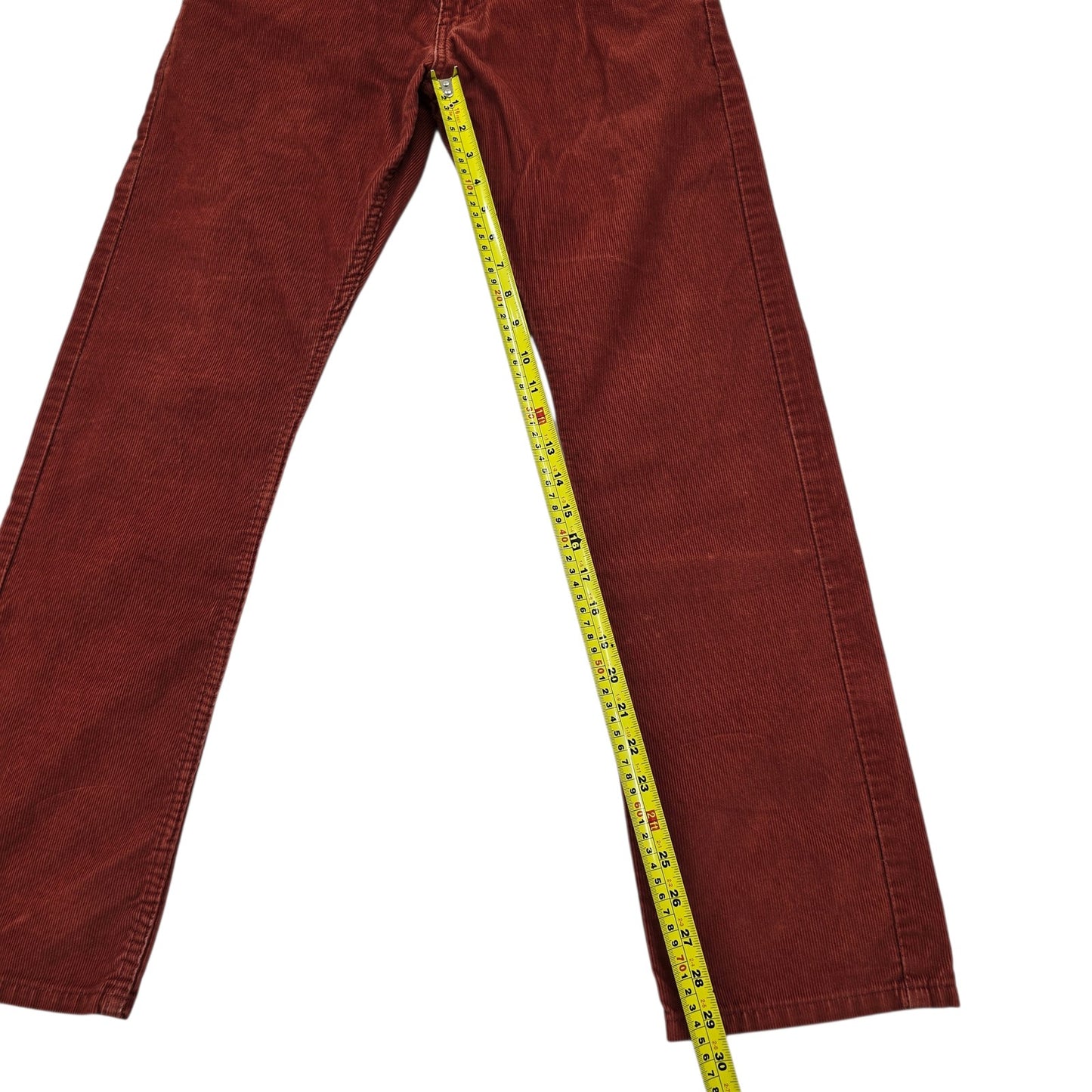 Levi’s 514 Men's Burgundy Corduroy Straight Jeans W30 L30