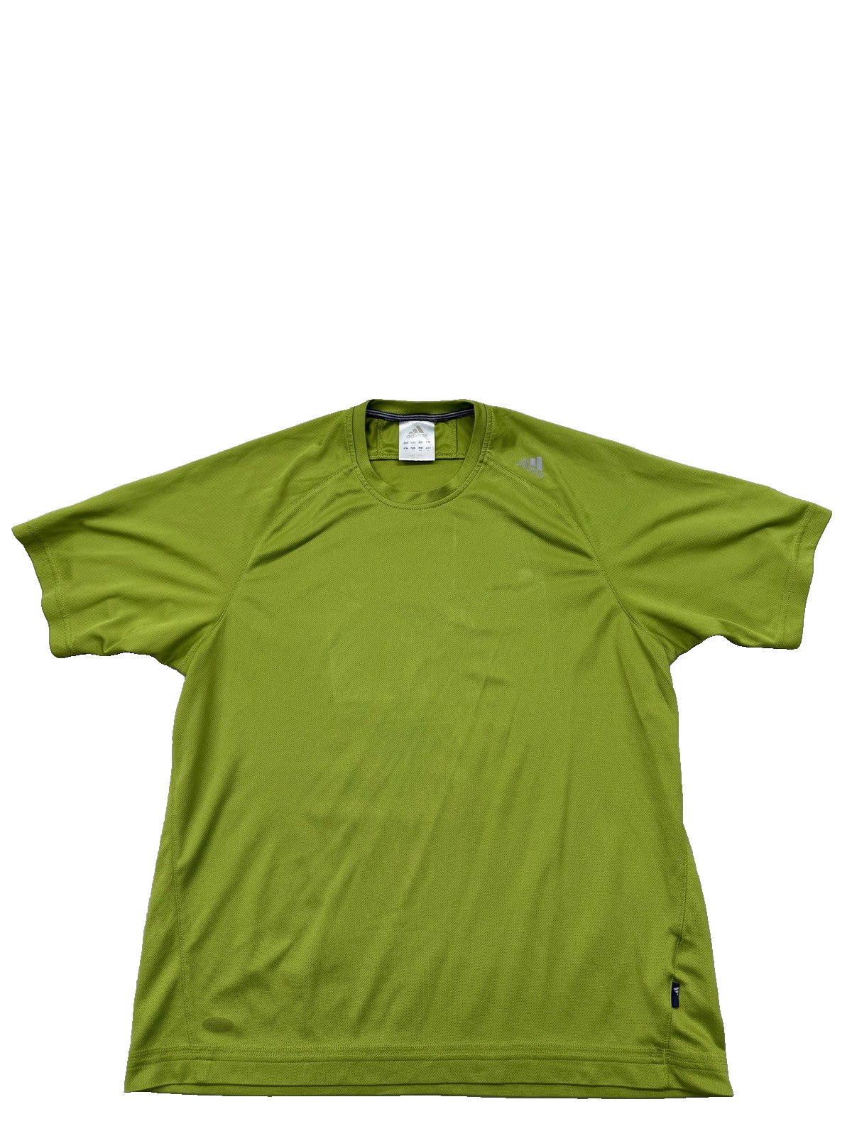 Adidas Green Short Sleeve Crewneck T-Shirt 3 Stripes L