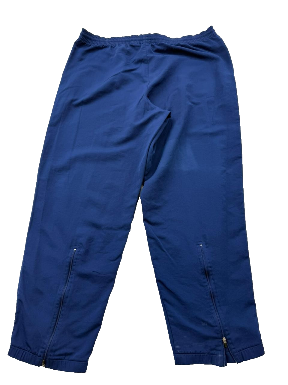 Nike Men's Navy XL Track Pants Tapered Drawstring Zipper Poly