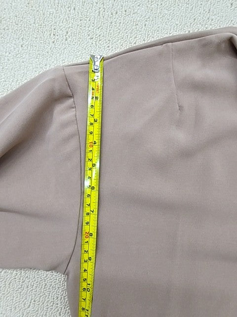 French Connection 71TVR Camel Midi Dress UK 8 Cotton Belted