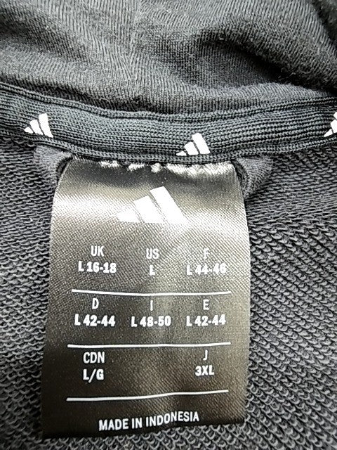 Adidas Men's Full-Zip Fleece Hoodie Black Size L