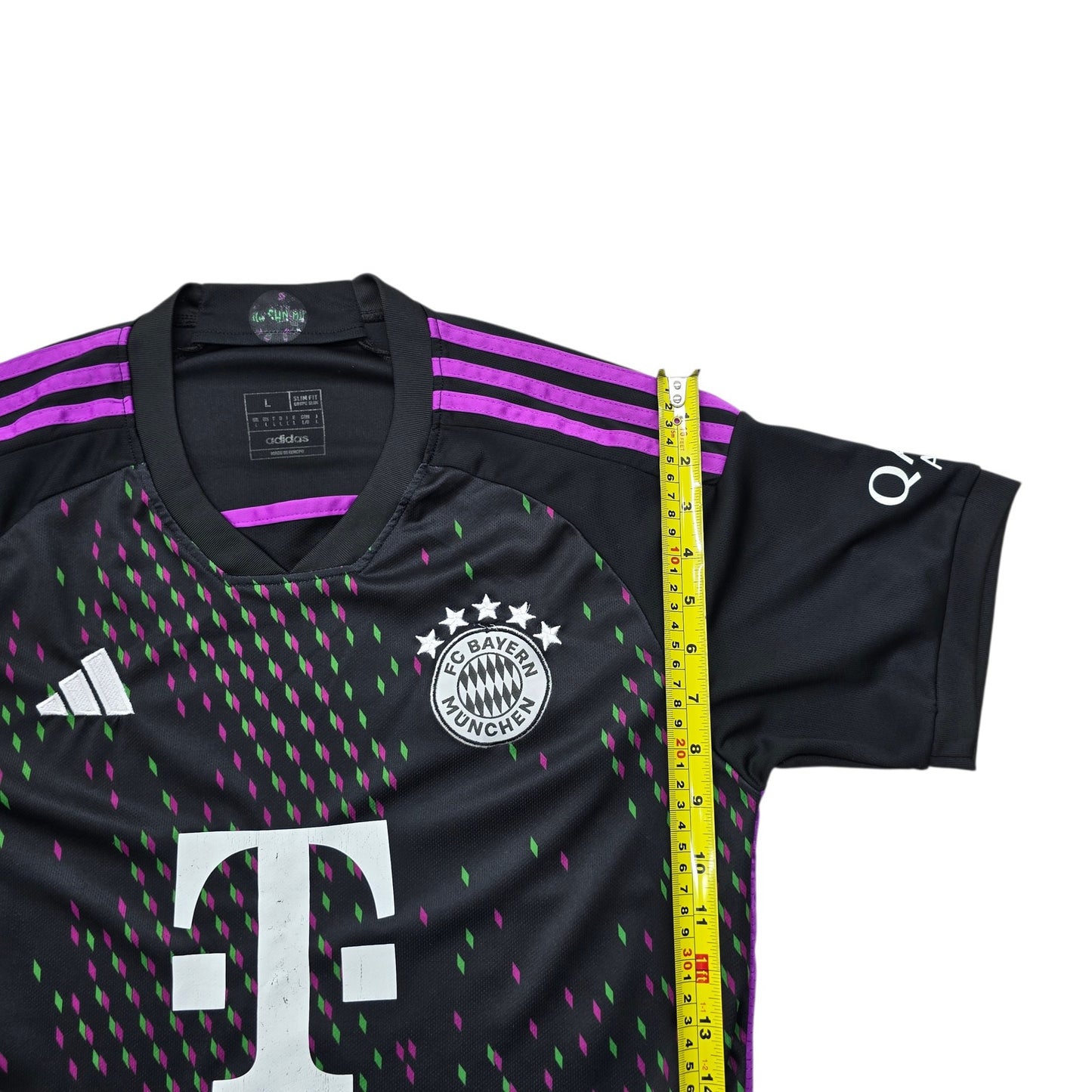 Adidas Men's Black FC Bayern Away Soccer Jersey L New
