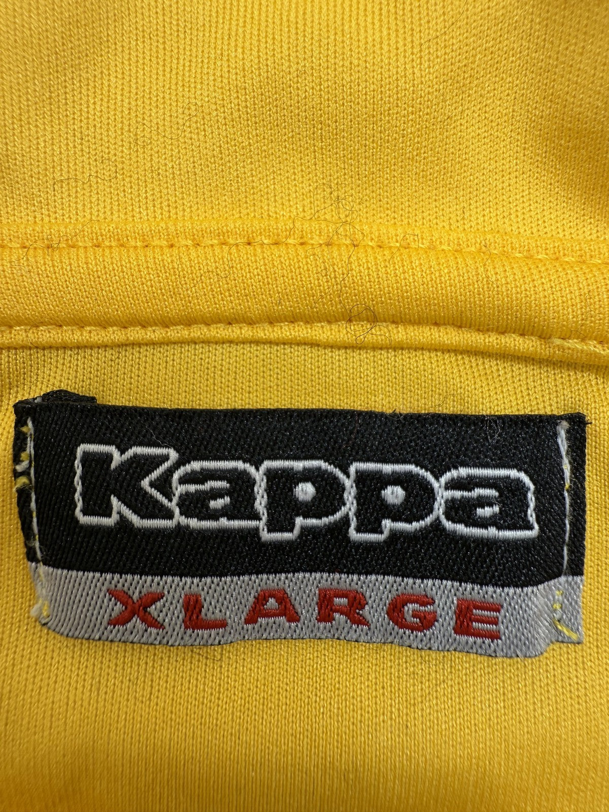 Kappa Men's Yellow Football Jersey XL V-Neck 2008 Short Sleeve