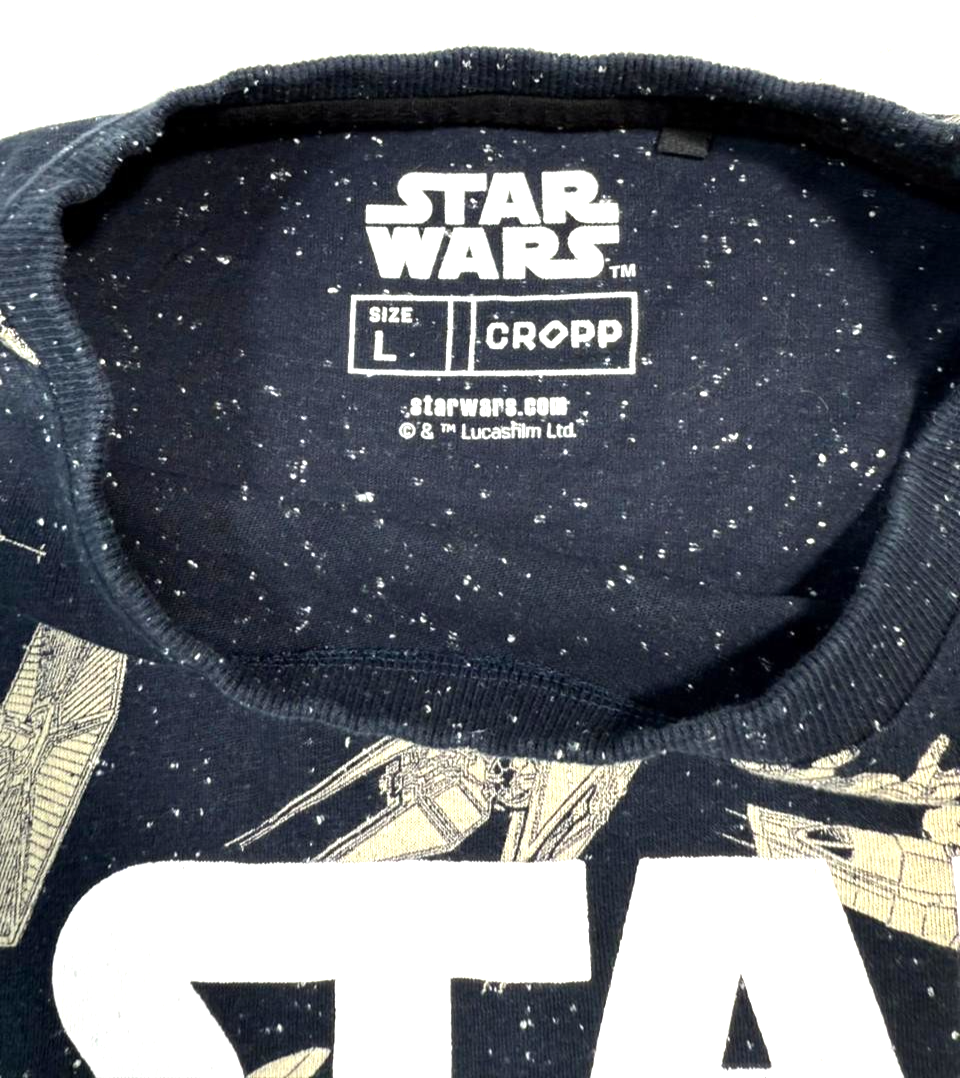 Star Wars Print T-Shirt Featuring A Graphic Tee - Size L