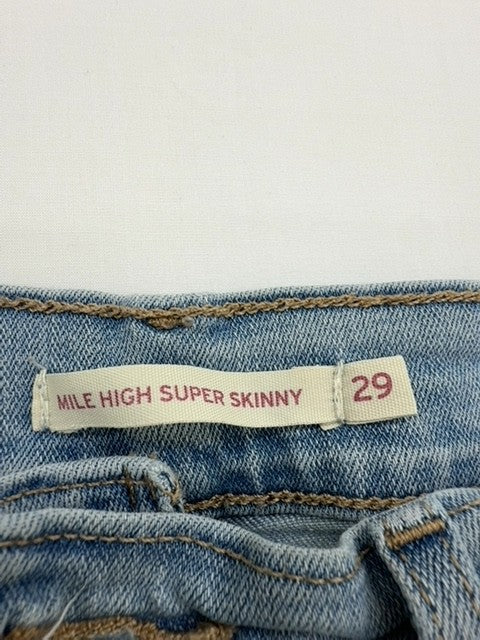 Levi's Women's Mile High Super Skinny Jeans 29 Light Blue