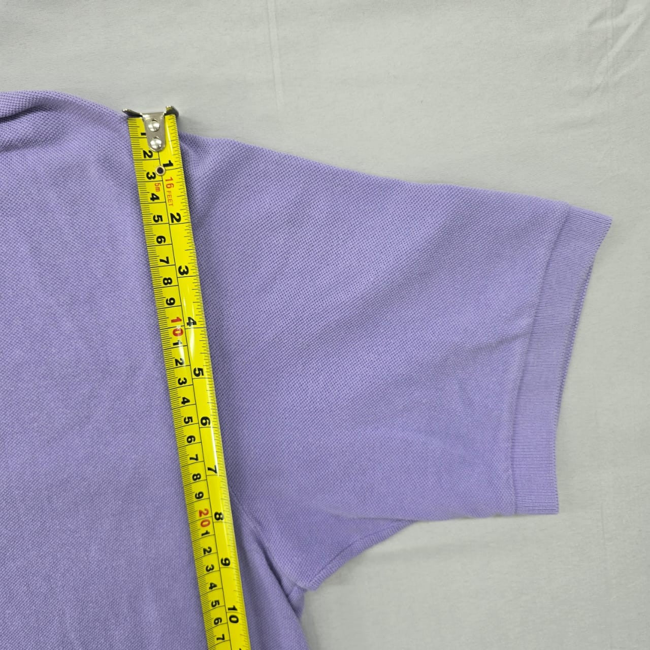 Lacoste Men's Purple Polo Shirt Short Sleeve Size L Cotton Pique