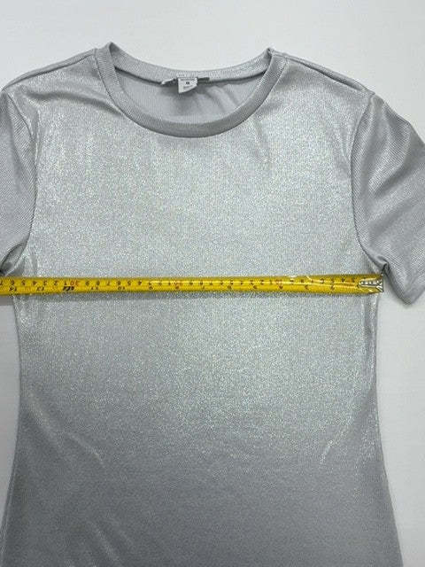 Amisu Women Silver T-Shirt size M product image 6