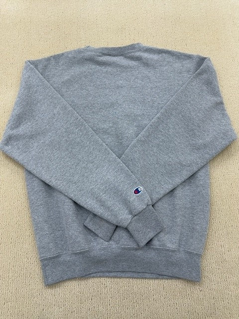 Champion Eco Fleece College Crewneck Sweatshirt Gray S Long Sleeve