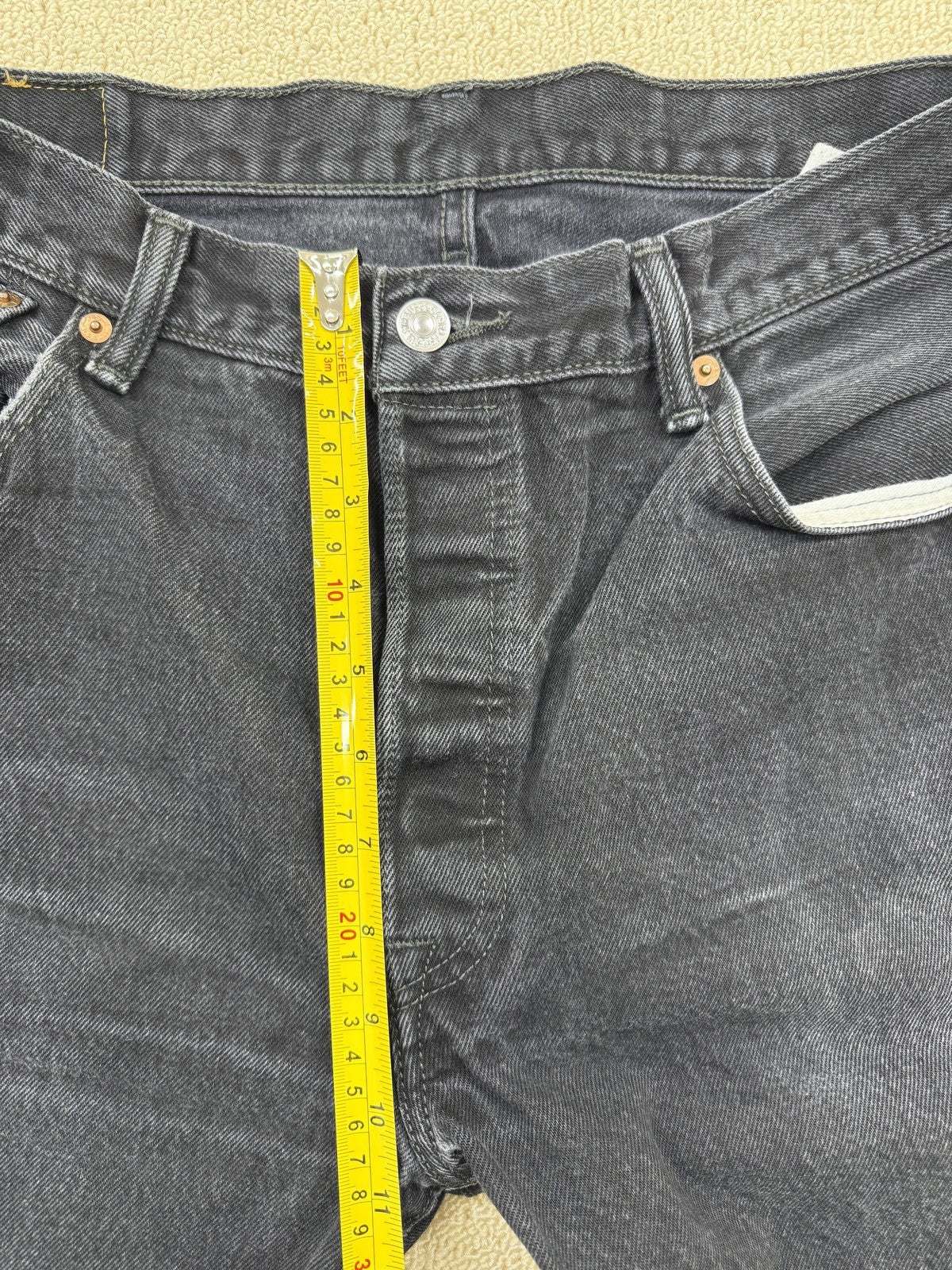 Levi's Men's Black 501 Straight Leg Jeans